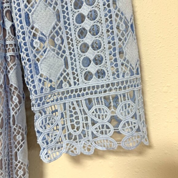 *NEW* En Saison Crochet Shirt Dress - Picture 5 of 11